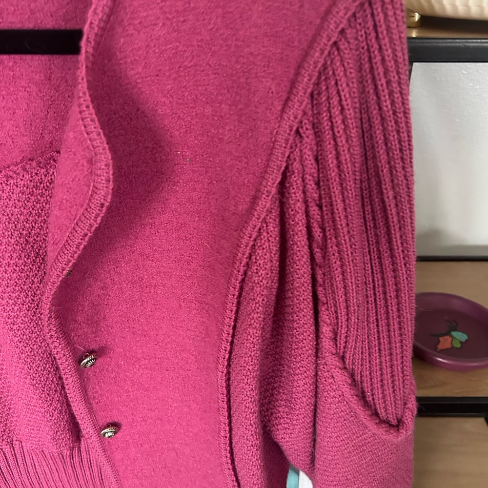 Women's Pink Sweater Wool. Dean of Scotland medium - Picture 2 of 4